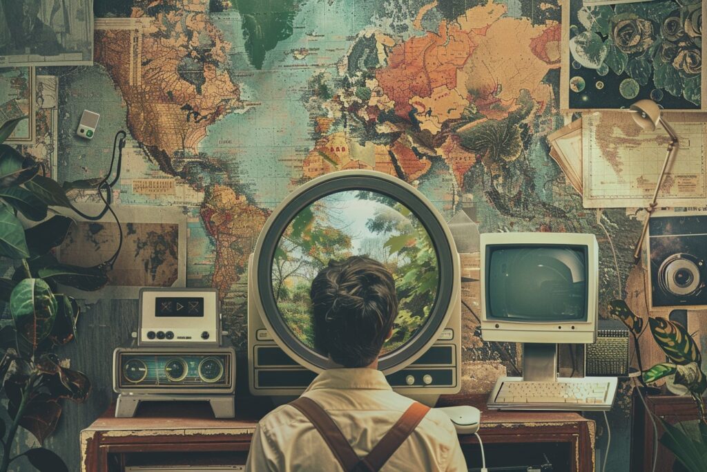 “The future of search on the web,” selon Midjourney.