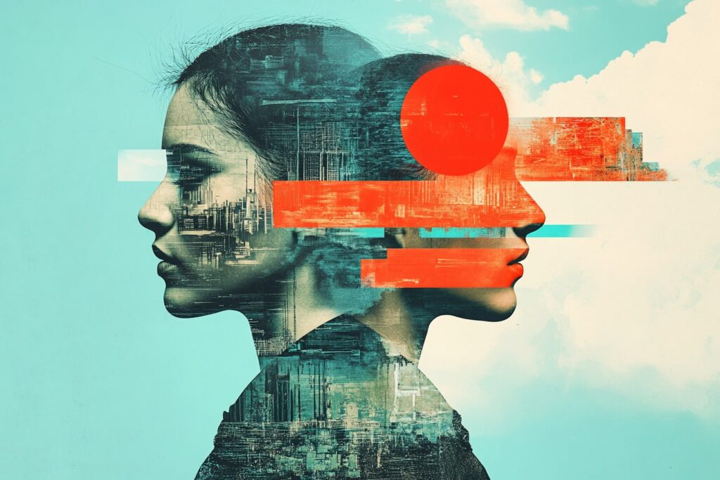 « Imaginer l’avenir en collaboration », interprété avec Midjourney.